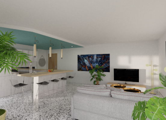 Transformation d'un appartement de 45 m² à Menton (Alpes Maritimes 06)