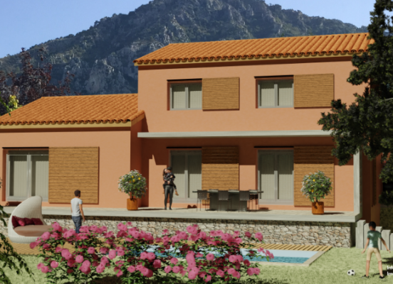 Projet de construction de 2 villas à Castellar (Alpes Martimes 06)